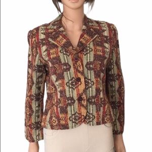 NWOT Coldwater Creek southwest cropped blazer